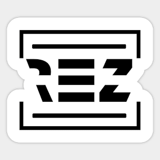 Rezolutioner logo Sticker